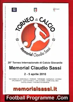 Italian Italy Calcio Youth Tournament Inc Manchester United 2010 - football programme
