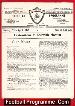 Leytonstone v Dulwich Hamlet 1949 – 1940s