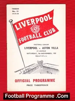 Liverpool v Aston Villa 1959