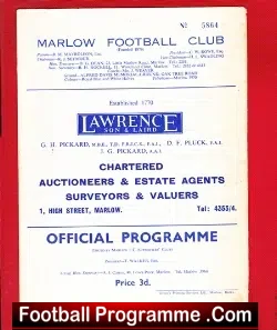 Marlow v Wycombe Wanderers 1967 – Invitation Cup Fin