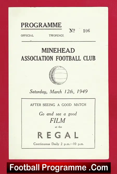 Minehead v Barnstaple AAC 1949 – North Devon League