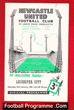 Newcastle United v Leicester City 1960