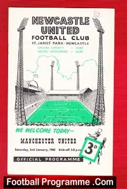Newcastle United v Manchester United 1960 – 7 – 3 Score