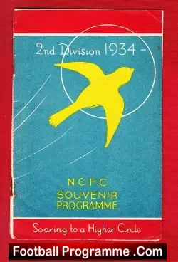 Norwich City v Bristol Rovers 1934 – Pre War 1930’s 1933/34