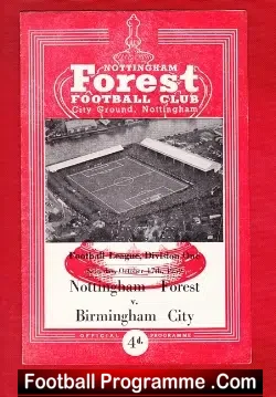 Nottingham Forest v Birmingham City 1959