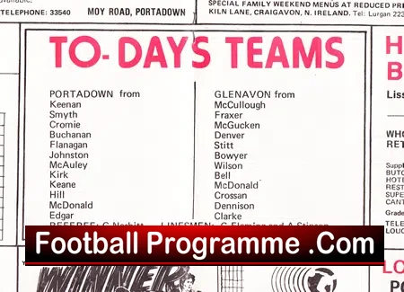 Portadown v Glenavon 1981 - George Best Special