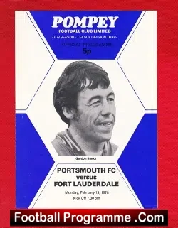 Portsmouth v Fort Lauderdale 1978 – Bobby Charlton Gordon Banks