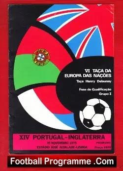 Portugal v England 1975
