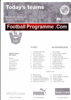 Reading v Manchester United 2014 – Under 21 Match