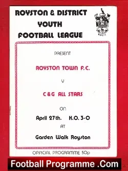Royston Town v C G All Stars 1979 – Steve Highway Liverpool