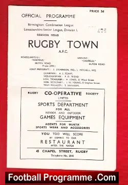 Rugby Town v Lockheed Leamington 1950