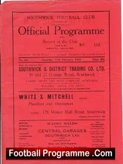 Southwick v Lewes 1950