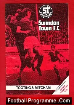 Swindon Town v Tooting Mitcham United 1976