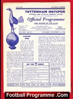 Tottenham Hotspur v Manchester United 1952