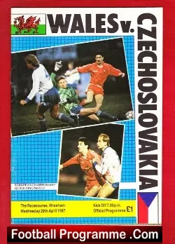 Wales v Czechoslovakia 1987