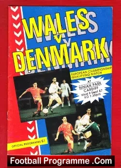 Wales v Denmark 1987