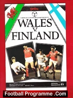 Wales v Finland 1987
