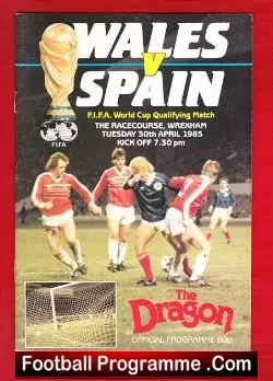Wales v Spain 1985