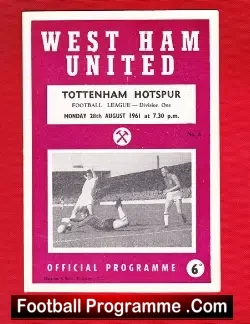 West Ham United v Tottenham 1961