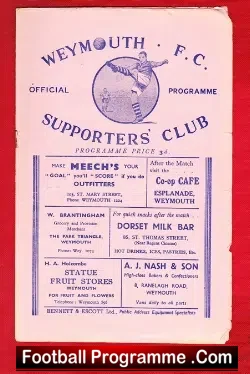 Weymouth v Trowbridge Town 1949
