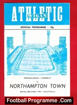 Wigan Athletic v Northampton Town 1978