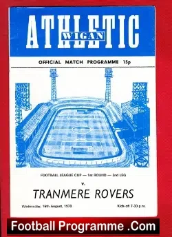 Wigan Athletic v Tranmere Rovers 1978