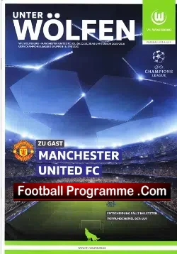 Wolfsburg v Manchester United 2015 - Germany - football programme