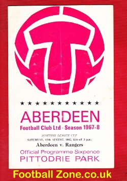 Aberdeen v Glasgow Rangers 1967 – Alex Ferguson Debut First