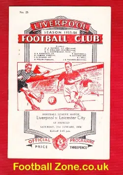 Liverpool v Leicester City 1956