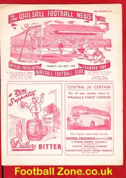 Walsall v Lincoln City 1958