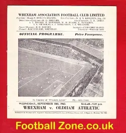 Wrexham v Oldham Athletic 1963