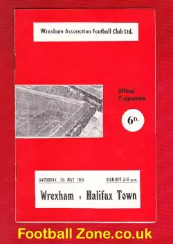 Wrexham v Halifax Town 1966