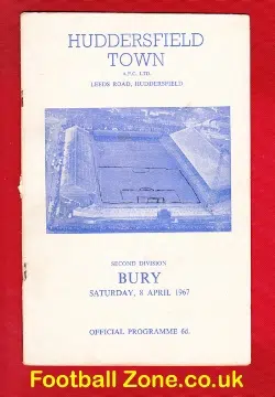 Huddersfield Town v Bury 1967