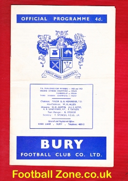 Bury v Grimsby Town 1962