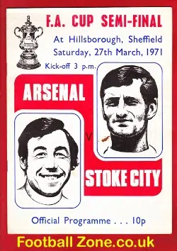 Stoke City v Arsenal 1971 - FA Cup Semi Final