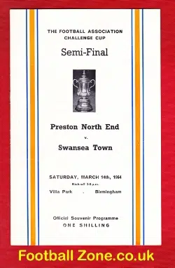 Preston North End v Swansea Town 1964 - FA Cup Semi Final