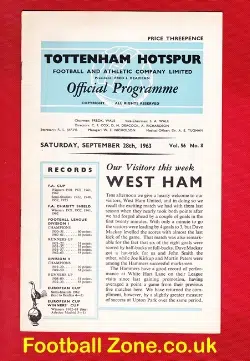 Tottenham Hotspur v West Ham United 1963
