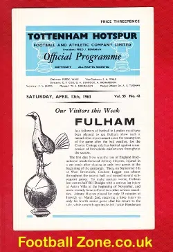 Tottenham Hotspur v Fulham 1963