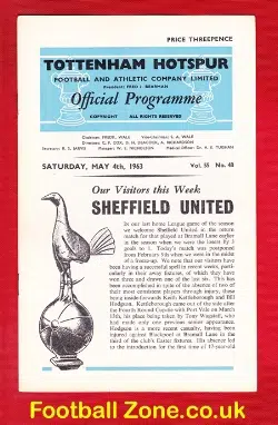 Tottenham Hotspur v Sheffield United 1963