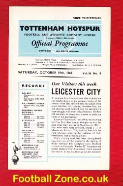 Tottenham Hotspur v Leicester City 1963