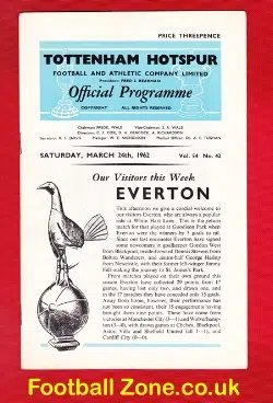 Tottenham Hotspur v Everton 1962
