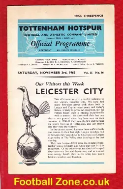 Tottenham Hotspur v Leicester City 1962