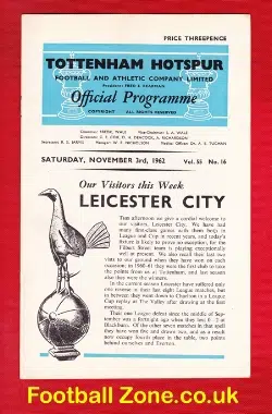 Tottenham Hotspur v Leicester City 1962