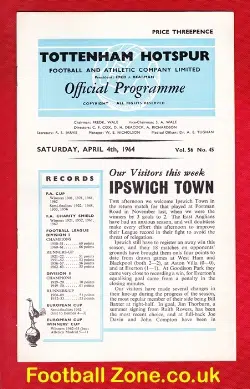 Tottenham Hotspur v Ipswich Town 1964
