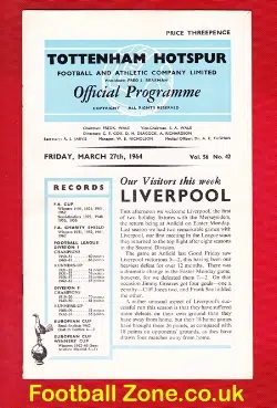 Tottenham Hotspur v Liverpool 1964