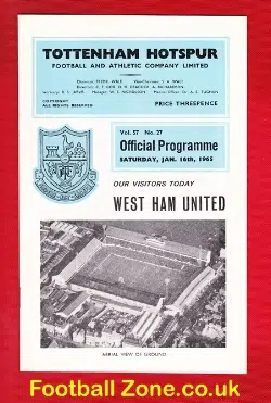 Tottenham Hotspur v West Ham United 1965
