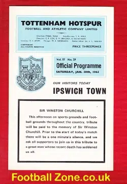Tottenham Hotspur v Ipswich Town 1965 – Winston Churchill