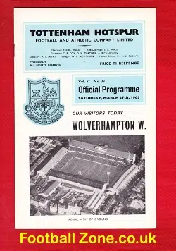 Tottenham Hotspur v Wolves 1965