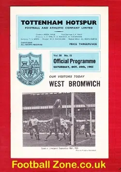 Tottenham Hotspur v WBA 1965