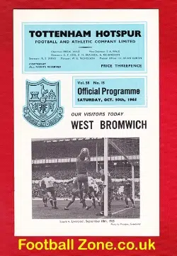 Tottenham Hotspur v WBA 1965